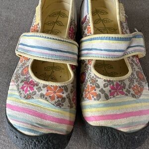 Colorful Striped Keen Shoes
